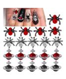 Shop Halloween Nail Rhinestones - Red Planet & Cross Shape Crystals Spider & Saturn 3D DIY Nail Decorations - Buy Online on GoSupps.com