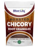 Blue Lily Organics Chicory Root Roasted Granules 16 oz - Caffeine-Free Coffee & Tea Substitute with Inulin - Prebiotic Source (1lb) - Buy Online on GoSupps.com