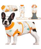 Kuoser Orange XS Dog Recovery Suit | Breathable Body After Surgery Castration & Wound Protection for Male & Female Dogs - Buy Online on GoSupps.com