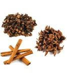 Jalpur - Christmas Spice Combo -Star Anise Cinnamon Quills & Cloves - 100g Each - Buy Online on GoSupps.com