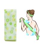 NOPIGO Premium Nylon Exfoliating Washcloth/Korean Loofah Puff Back Scrubber - Floral-Green - Buy Online on GoSupps.com