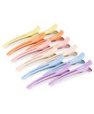 Aimike 12 Hair Clips - Silicone Tape No Trace Hairdressing Clamps for Thick & Thin Hair | Stylish Macaron Hair Clips - Buy Online on GoSupps.com