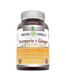 Buy Amazing Nutrition Turmeric & Ginger 750mg with BioPerine - 180 Vegan Capsules - Buy Online on GoSupps.com