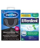 DenTek Professional-Fit  Maximum Protection Dental Guard for Teeth Grinding and Efferdent Anti-Bacterial Cleanser Tablet  90ct Guard + 90ct Cleanser Tablets - Buy Online on GoSupps.com