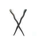 Myhsmooth Zz-bg-charming 2 Count Hair Sticks Natural Ebony (Black Sandalwood) Handmade Carved Hair Clip Shawl Hair Pins Pack of 2 Pcs :Charming - Buy Online on GoSupps.com