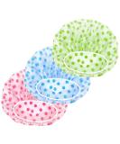 Shower hood ladies elastic shower cap waterproof shower hood reusable shower caps for girls women women salon (3 pieces) - Buy Online on GoSupps.com