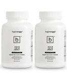 HairMax Hair Skin and Nails Supplement - Hair Loss and Regrowth Treatment - 2500mcg Biotin, DHT Blocker, MSM & Antioxidants - 2 Bottles, 60 Servings - Buy Online on GoSupps.com