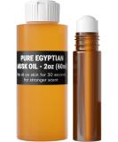 Buy AromaZen 2oz Pure Egyptian Musk Oil - Unisex Aromatherapy Perfume & Essential Body Oil with Amber Glass Roll On Bottle | Bulk Fragrance - Buy Online on GoSupps.com