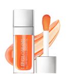 AOOWU Plumping Lip Oil Tint - Coral Orange | Moisturizing & Long-Lasting Lip Hydrating Gloss for Women - Buy Online on GoSupps.com
