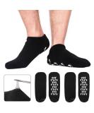 Matengf Moisturizing Gel Spa Socks - 2 Pairs for Men's Cracked Dry Skin Repair | Large Size UK 9-14 | Black - Buy Online on GoSupps.com