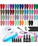 JODSONE Gel Nail Polish Kit with U V Light 32 Colors Gel Polish Nail Kit Soak Off Gel Nail Set Manicure Tools Nail Gel Kit Gifts for Women classic series - Buy Online on GoSupps.com