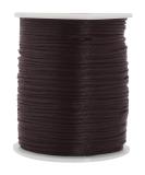Mandala Crafts Satin Rattail Cord String - Dark Chocolate Brown 1mm - Ideal for Chinese Knot, Macram , Trim, and Jewelry Making - Buy Online on GoSupps.com