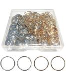 200 PCS Hair Braid Rings | Hair Hoops Clips for Women & Girls | Dreadlocks Accessories in Gold & Silver - Buy Online on GoSupps.com