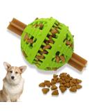 Pawsonly Dog Ball for Small & Big Dogs | Natural Rubber Feeding & Dental Care Toy | Puppy Intelligence Ball (6 cm Green) - Buy Online on GoSupps.com