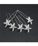 ANBALA Bride Crystal Starfish Hair Pins - Set of 18 | Beach Wedding Hair Accessories for Women and Girls - Buy Online on GoSupps.com