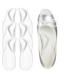 Handepo Arch Support Shoe Inserts for Women - Transparent Self-Adhesive Heel Cushions for Flat Feet & Plantar Fasciitis Relief - 3 Pairs - Buy Online on GoSupps.com