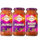 Curry Sauce Bundle with Patak Jalfrezi Curry Sauce Jar 450g Madras Sauce Jar 450g and Rogan Josh Sauce Jar 450g (3 Pack) - Buy Online on GoSupps.com