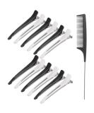 Pack of 12 Sectioning Hair Clips with Silicone Bands - Essential Hairdressing Accessories & Supplies - Buy Online on GoSupps.com