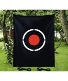 Doubleriver Golf Target Cloth - Replacement Hitting Target for Indoor/Outdoor Practice - 5X6FT - Black - Buy Online on GoSupps.com