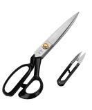 Handi Stitch 8 Inch Fabric Tailor Scissors & Thread Snipper - Razor Sharp Stainless Steel for Sewing, Dressmaking, & Knitting - Durable Black Shears for Denim, Leather & More - Buy Online on GoSupps.com