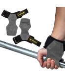 Manueklear Weight Lifting Bands with Padded Wrist Loop | Leather Straps for Powerlifting & Strength Training | Professional Weightlifting Gear for Women (Gray) - Buy Online on GoSupps.com