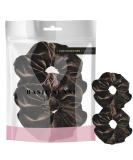 2 PCS Premium Large Dark Brown Velvet Hair Scrunchies for Women, Girls, and Kids - Updo Ponytail Bobble Scrunchy Bands - Buy Online on GoSupps.com