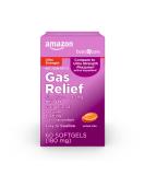 Amazon Basic Care Ultra Strength Gas Relief Softgels, Simethicone 180 mg, Antigas, 60 Count, Orange - Buy Online on GoSupps.com