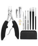 Segbeauty Manicure and Pedicure Set - 10-Piece Professional Nail Care Kit for Men & Women | Foot Care & Nail Clippers - Buy Online on GoSupps.com