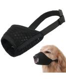 Breathable Dog Muzzle for XXS to XXL - Adjustable Muzzle for Chihuahua Beagle Golden Retriever - Prevent Biting & Chewing Allows Eating & Drinking - Black XXL - Buy Online on GoSupps.com