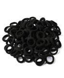 PROUSKY 100 Black Hair Bands for Women and Men - Elastic Hair Ties for Hair Styling - Buy Online on GoSupps.com