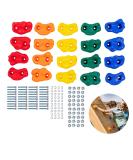 Squirrel Products 20 Extra Large Deluxe Rock Climbing Holds - Mounting Hardware Included - Outdoor Play for Ages 3 - Buy Online on GoSupps.com