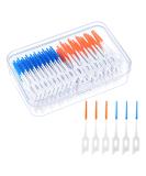 200 Interdental Brushes - Silicone Dental Brushes with Box | Portable Dual-House Floss Sticks for Effective Tooth Cleaning - Green Orange Blue - Buy Online on GoSupps.com