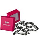 Hair-Minded More Grip Hair Clips - Anti-Slide 12 Pack (Black Shimmering 5cm) with Pink Storage Box - Perfect for All Hair Types - Buy Online on GoSupps.com