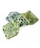 GingerChi Genuine Jade Eye Mask - Natural Stone Face Mask for Relaxation Dark Circles Puffiness & Anti-Aging Therapy - Buy Online on GoSupps.com