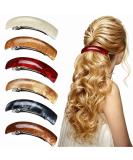 6 Pieces Large Hair Barrettes for Women, Retro Acrylic Large French Automatic Hair Clips for Women Girls and Hair Clasps for thick Hair, 6 Colors Hair Clips - Buy Online on GoSupps.com