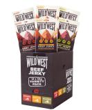 Wild West Beef Jerky - Variety Pack 12 x 35g (4 x Original 4 x Honey BBQ 4 x Jalapeno) Perfect Post Gym Meat Snack Mixed Flavour - Buy Online on GoSupps.com