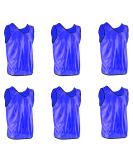 DALLX Sports Scrimmage Mesh Team Practice Vests - Blue Medium | Youth & Adult Soccer Volleyball Pinnies Jerseys - Buy Online on GoSupps.com