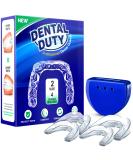 Professional Moldable Mouth Guard for Teeth Grinding - 2 Sizes, 4 Pieces Set - Night Guard for Bruxism & Clenching - Antibacterial Dental Guard Case Included - Buy Online on GoSupps.com