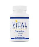 Vital Nutrients - Strontium (Citrate) - Supports Healthy Teeth and Bones - 90 Vegetarian Capsules per Bottle - 227 mg - Buy Online on GoSupps.com