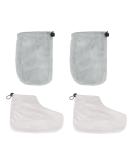 Uonlytech 2 Pairs Gloves Paraffin Wax Booties Wax Bath Foot Cover Paraffin Wax Mitts Wax Bath Mitts Disposable Foot Covers Paraffin Treatments Paraffin Wax Foot Cover Short Boots Hand Grey - Buy Online on GoSupps.com