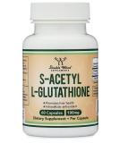 S-Acetyl L-Glutathione Capsules - 100mg, Manufactured and Tested in The USA, 60 Count (Acetylated Glutathione) by Double Wood Supplements - Buy Online on GoSupps.com