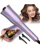 Automatic Hair Curler - Upgrade 1 Larger Curling Iron | Dual-Voltage Adjustable Temps Beach Waves Anti-Scald Fast Heating - Buy Online on GoSupps.com