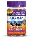 Zicam Cold Remedy Medicated Fruit Drops Plus Elderberry Mixed Berry 25 Drops - Buy Online on GoSupps.com