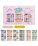 144Pcs Kids Press on Nails Set - No Fading, Quick Stick On, Cute Pre-Glued Fake Nails for Girls - Perfect Christmas Gift for Children, Stars Design - Buy Online on GoSupps.com