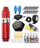 Wormhole Tattoo Kit: Rotary Tattoo Pen for Beginners - Professional Machine with Cartridge Needles & Supplies - Buy Online on GoSupps.com