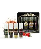 Caracho Chili M hlen Gourmet Set - 4 Mini Mills Gift Set with High-Quality Chili Flakes & Varied Sharpness - Perfect for Spice Lovers - Buy Online on GoSupps.com