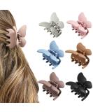 6PCS Small Butterfly Hair Claw Clips - Strong Hold for Thick Hair - Blue, Black, White, Brown, Fan, Coffee - Buy Online on GoSupps.com