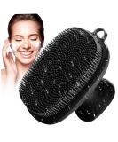 Soft Silicone Face Scrubber - Waterproof Exfoliator for Gentle Cleansing | Non-Slip Manual Brush - Buy Online on GoSupps.com