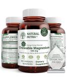 Natural Nutra Chewable Magnesium Supplement with Citrate and Chelate - 125mg 50 Vegan Wafers for Muscle, Nerve, Bone, and Heart Health - Buy Online on GoSupps.com
