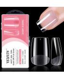 Ysuvin 240 PCS Transparent Fake Nail Tips - 12 Sizes Short Square Artificial Nails for Technicians & Beginners - Ideal for Manicure Salons - Buy Online on GoSupps.com